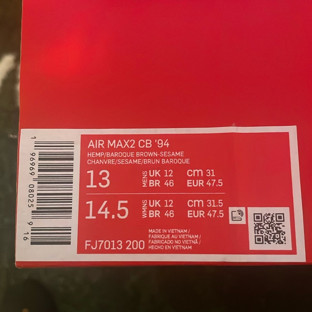 ✅🔥Size 13 Air Max2 CB ‘94 👀🤪
